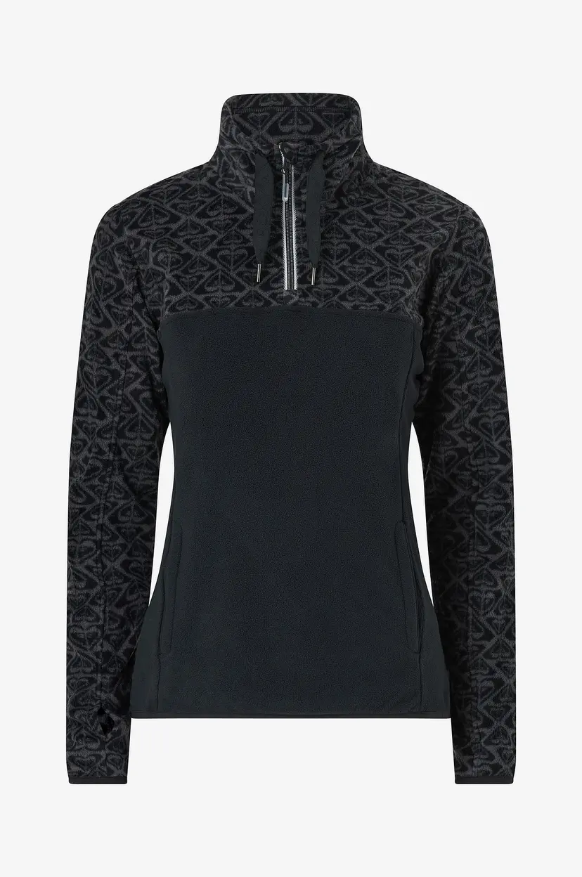 Roxy Fleeceskjorte Sayna Half Zip - Svart