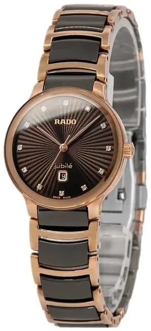 Rado Rado Dameklokke R30024732 Centrix Brun/Keramik Ø30.5 mm