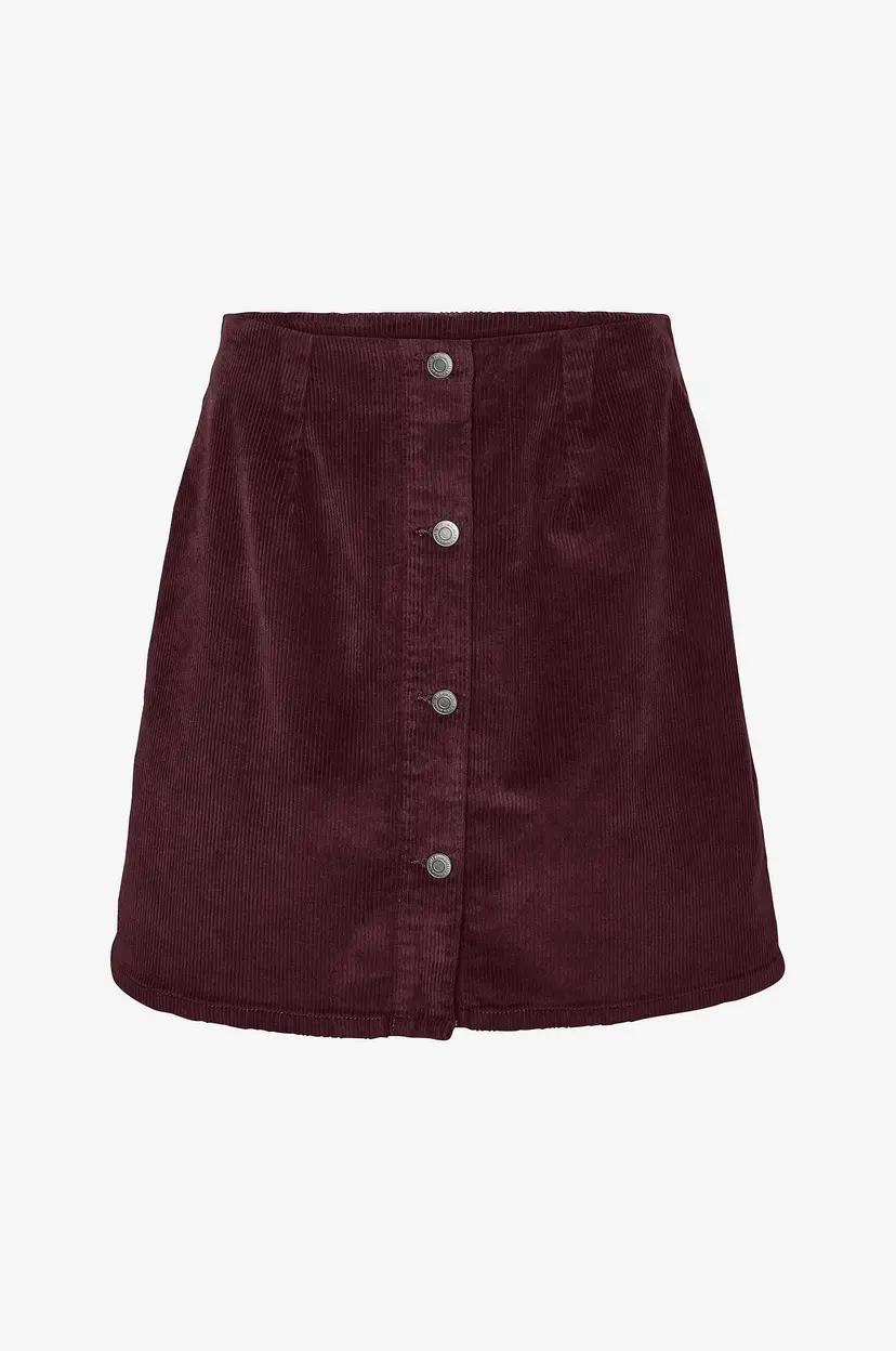 Vero Moda Skjørt vmEtta HR Short Cord Skater Skirt N - Rød