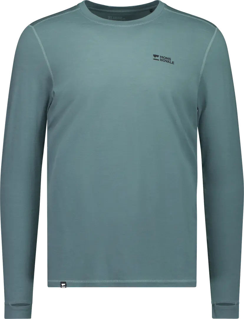 Mons Royale Mons Royale Men´s Cascade Merino Base Layer Long Sleeve Burnt Sage