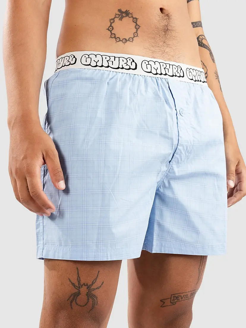Empyre Empyre Blue Plaid Loose Boxer blå