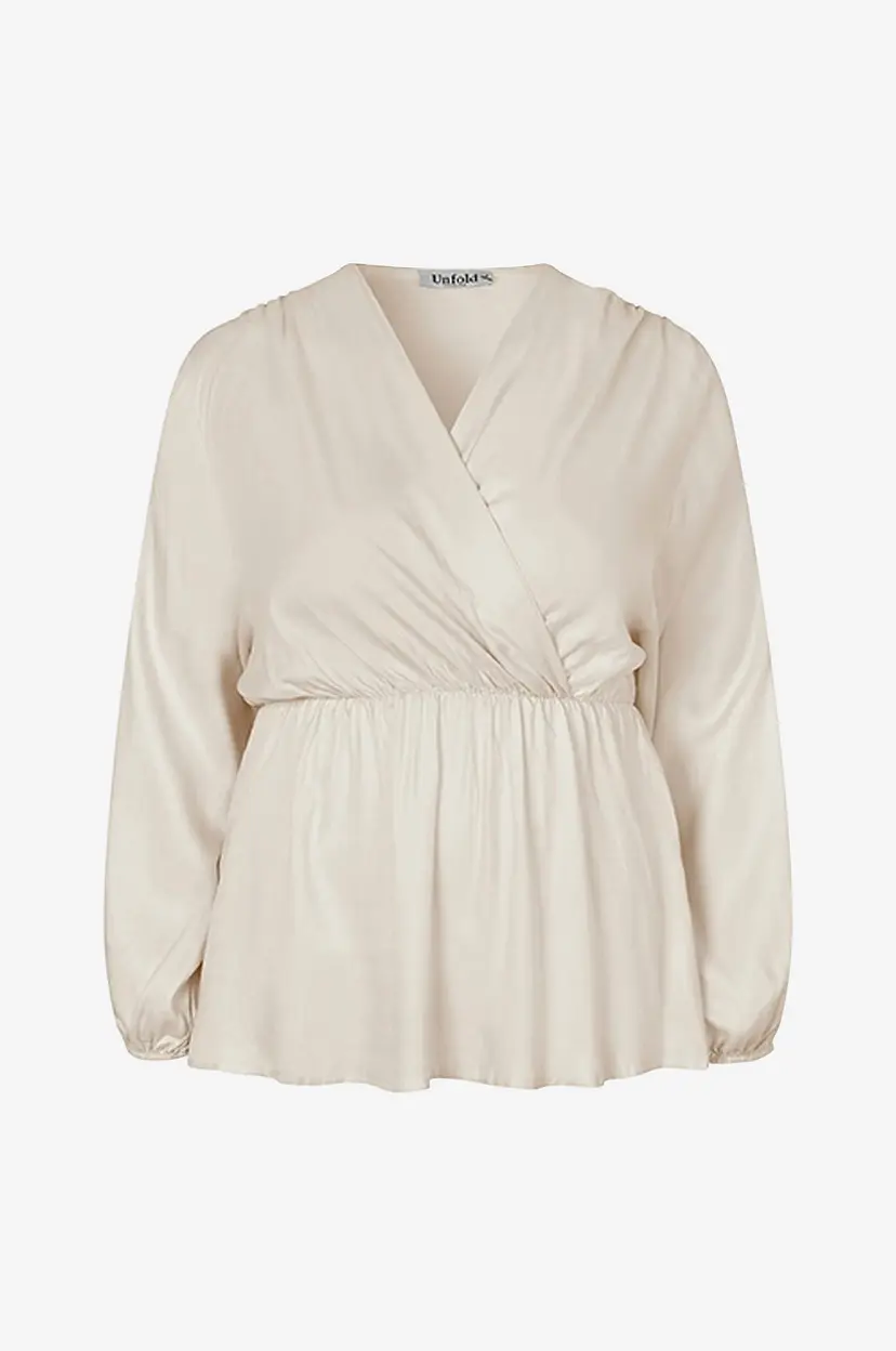 Unfold Copenhagen Bluse Mara - Beige
