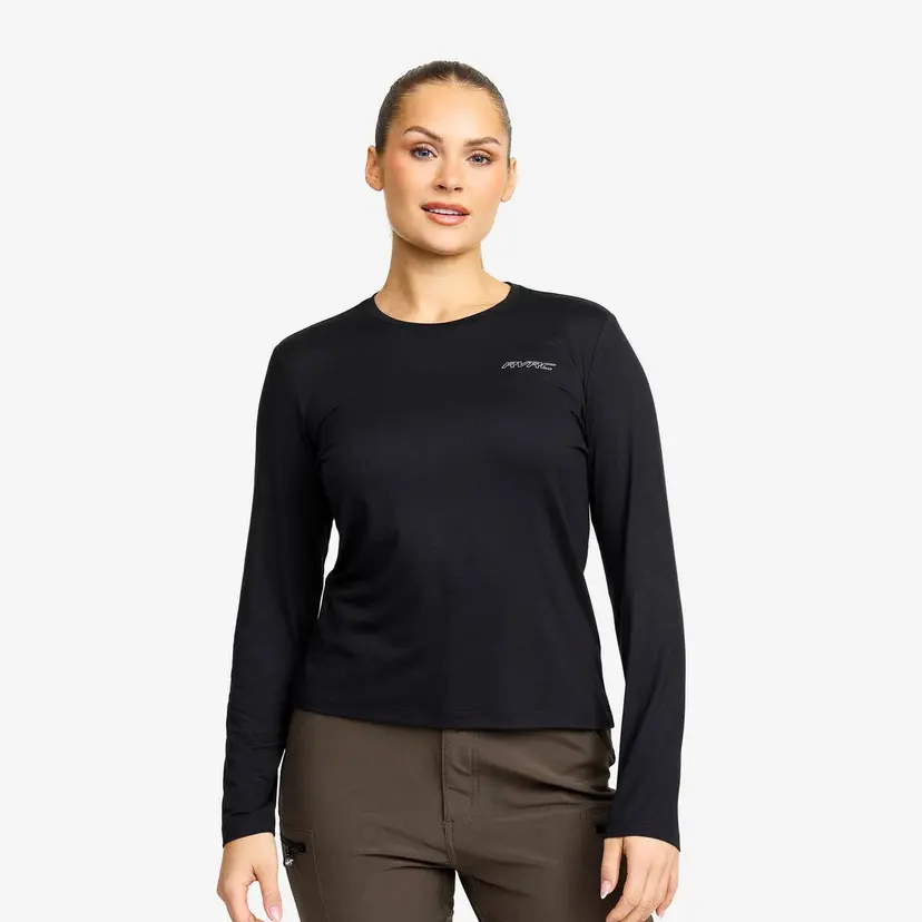 RevolutionRace Mission Long-sleeved T-shirt Dame Black