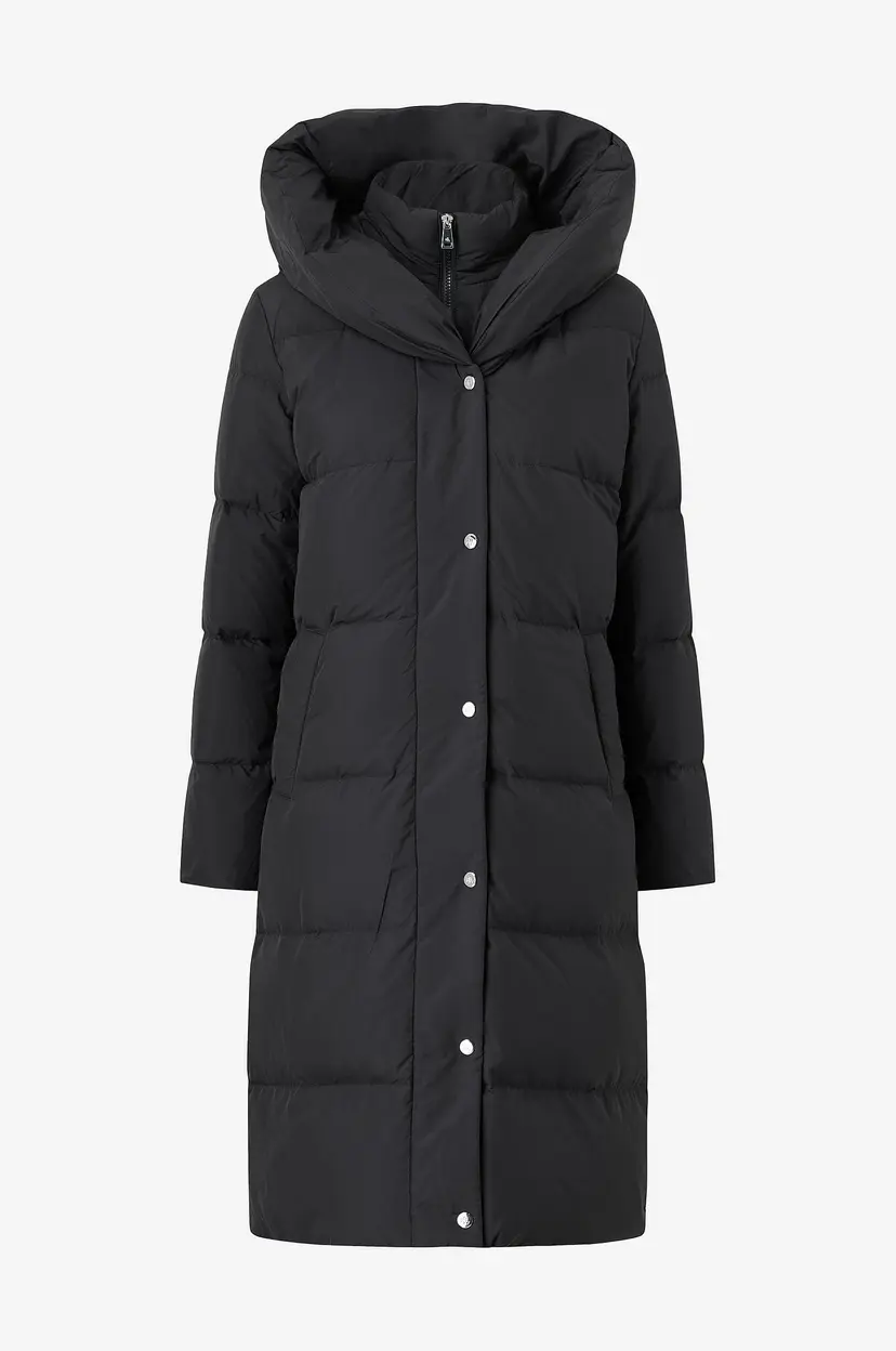 Lauren Ralph Lauren Pufferjakke Soft Hand-Pillow Collar Down - Svart