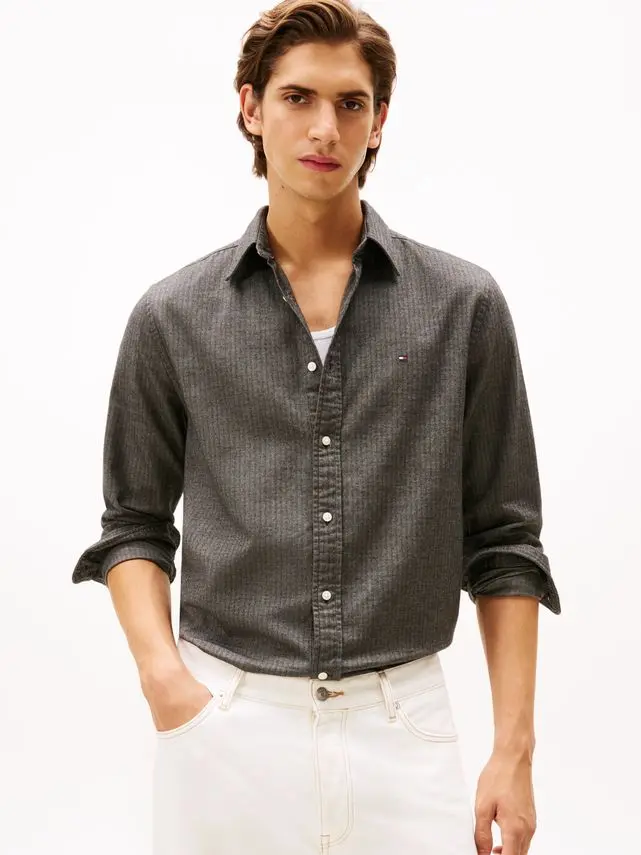 Tommy Hilfiger FLANNEL HERRINGBONE SHIRT