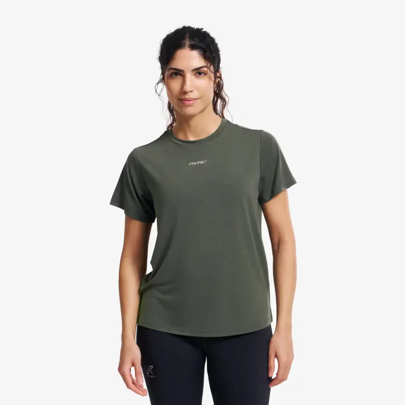 RevolutionRace Progress Active Soft T-shirt Dame Kambaba Green