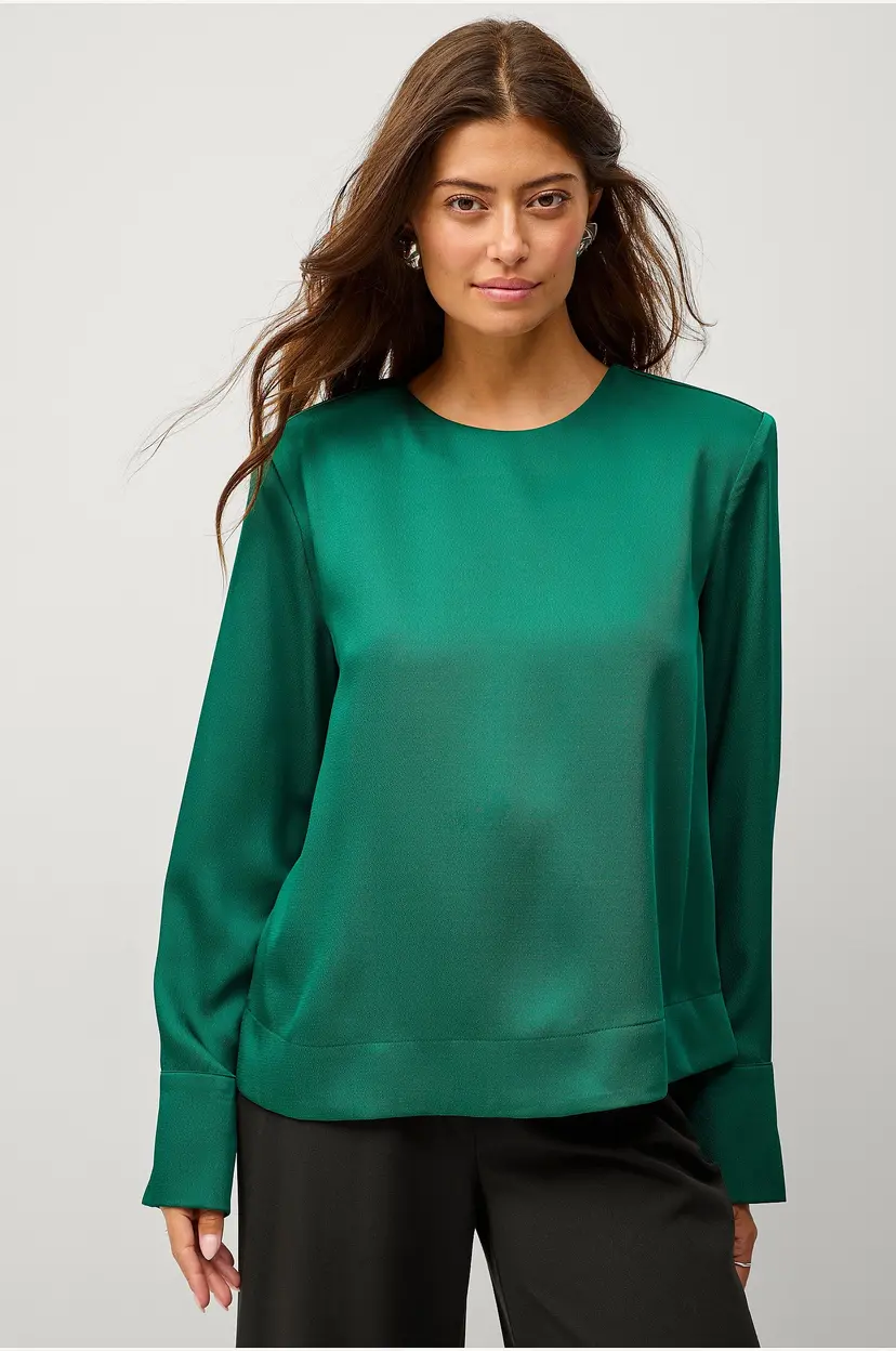 Ellos Collection Bluse Emelie - Grønn