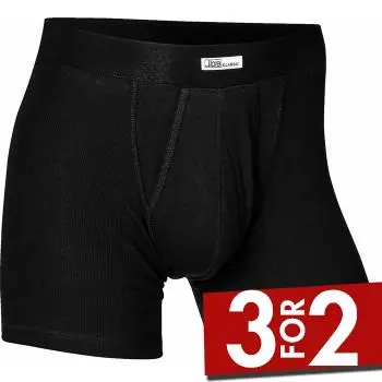 JBS of Denmark JBS Classic Tights 390-46 Svart bomull 3XL Herre