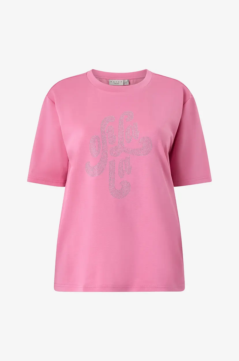 KAFFE Curve T-skjorte kcRosa - Rosa