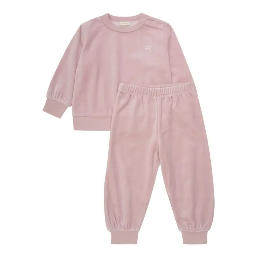 Fixoni Fixoni - 2 delt Sett i Velour Shadow Gray