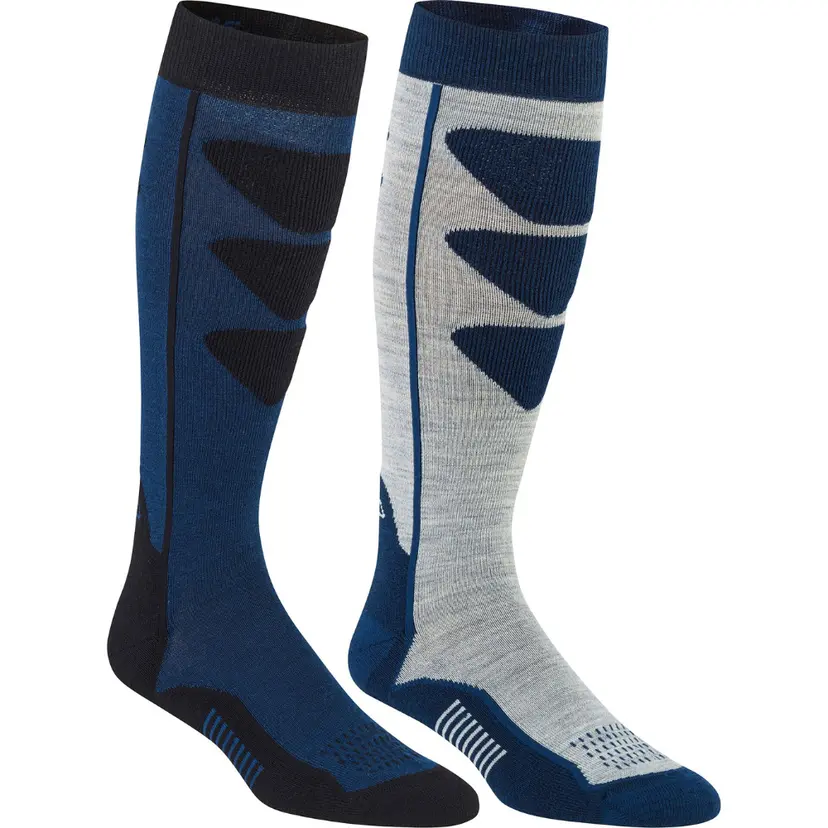 Bula Bula Alpine Ski Socks 2-pack Grey/Navy