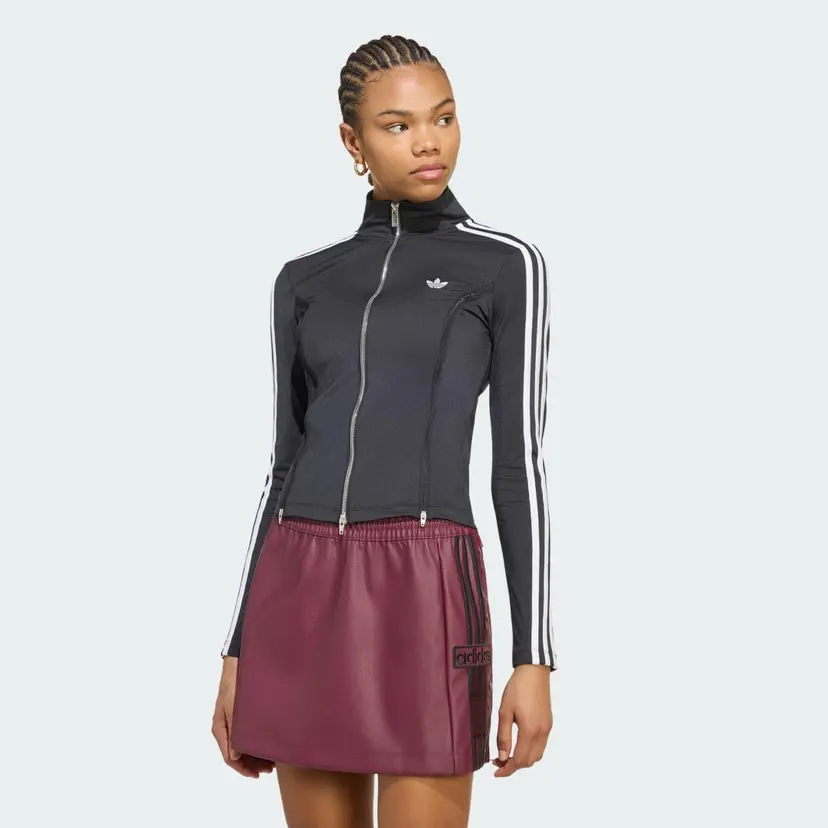 Adidas ADIDAS X MIA MARQUEZ LONG SLEEVE ZIPPED T-SKJORTE