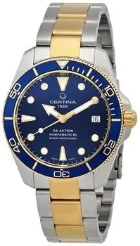 Certina Certina C032.807.22.041.10 DS Action Blå/Gulltonet stål Ø38 mm