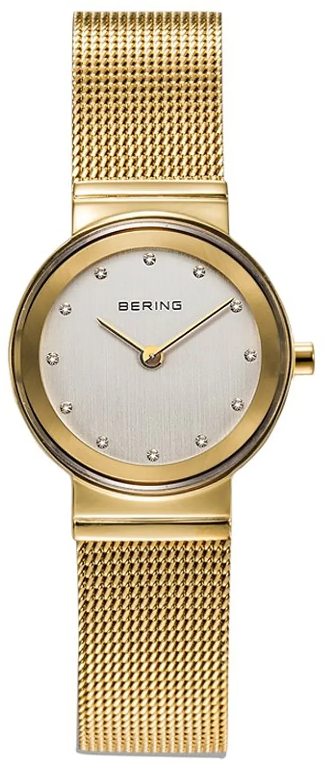 BERING Bering Dameklokke 10126-334 Classic Hvit/Gulltonet stål Ø26 mm