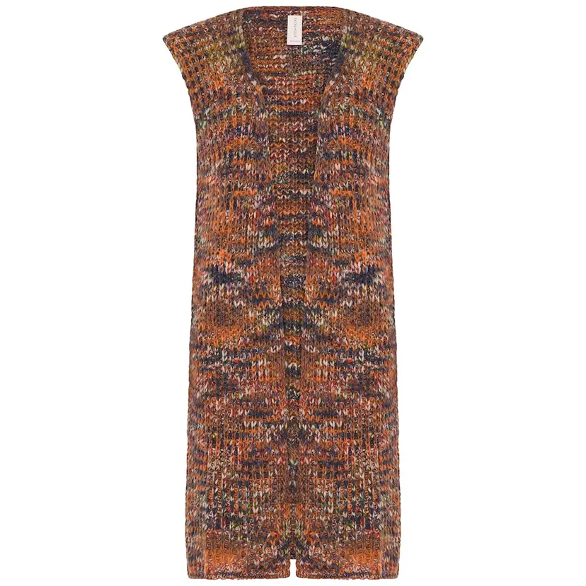 Skovhuus Skovhuus Kvinne Strikket vest Tangerine Orange M