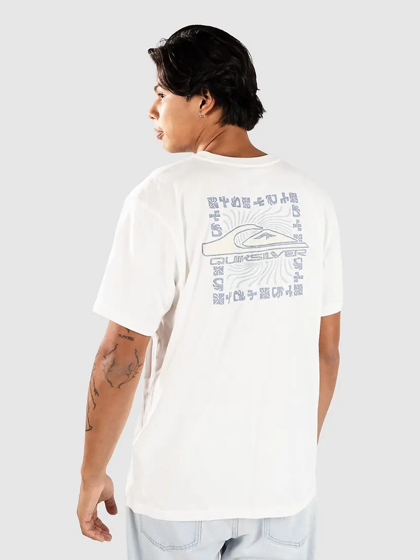 Quiksilver Quiksilver Evo Border Lines T-skjorte hvit