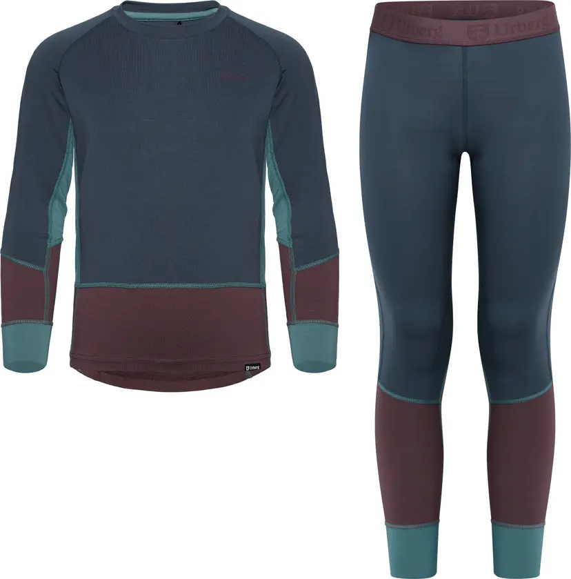 Urberg Urberg Juniors' Tree Base Layer Set Blue Nights