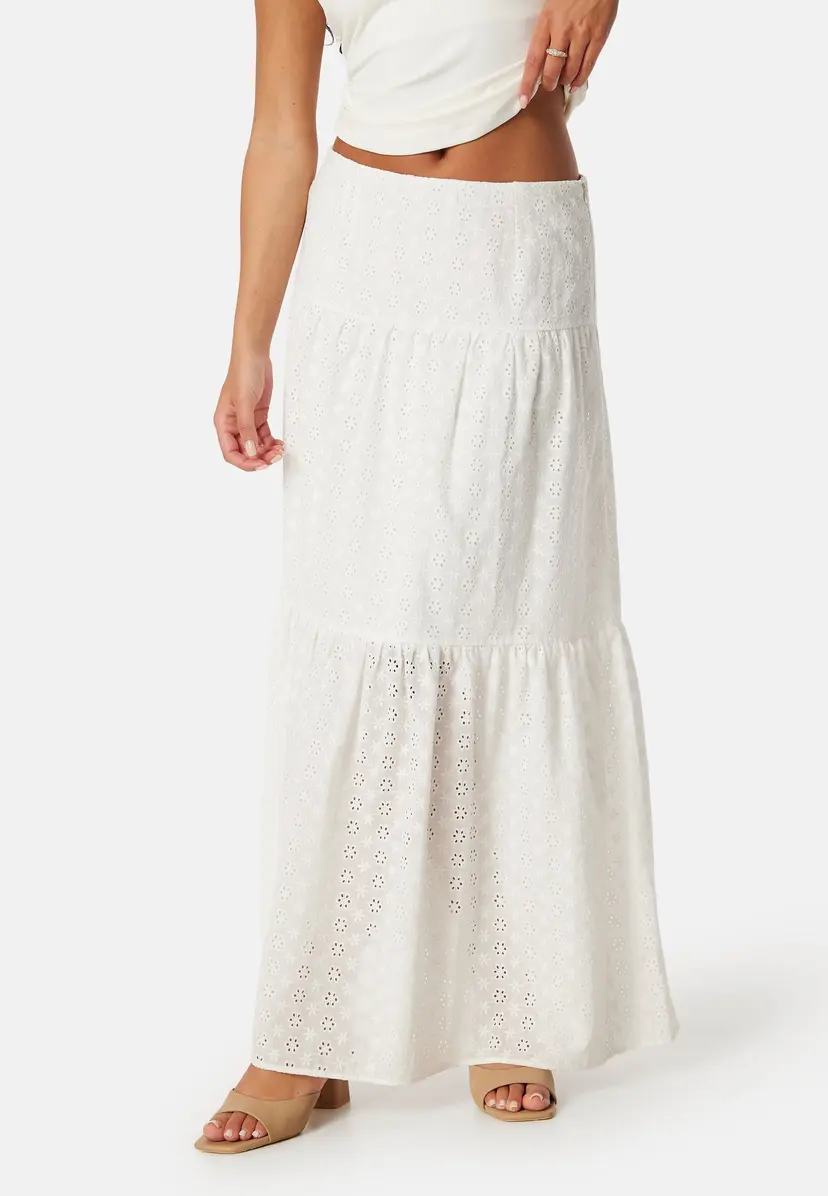 Bubbleroom Broderie Anglaise Maxi Skirt