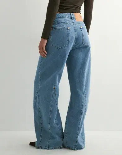 One Teaspoon One Teaspoon - Blå - Cruisers Mid Waist Bootcut Flare