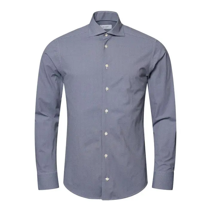 ETON Geometric Print Four-Way Stretch Shirt