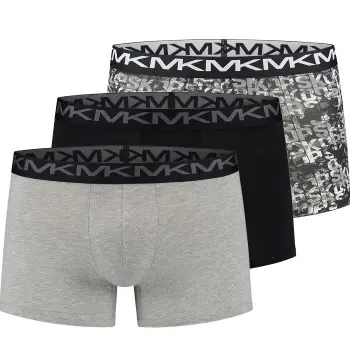Michael Kors Michael Kors 3P Fashion Boxer Brief Grå/Svart bomull Large Herre