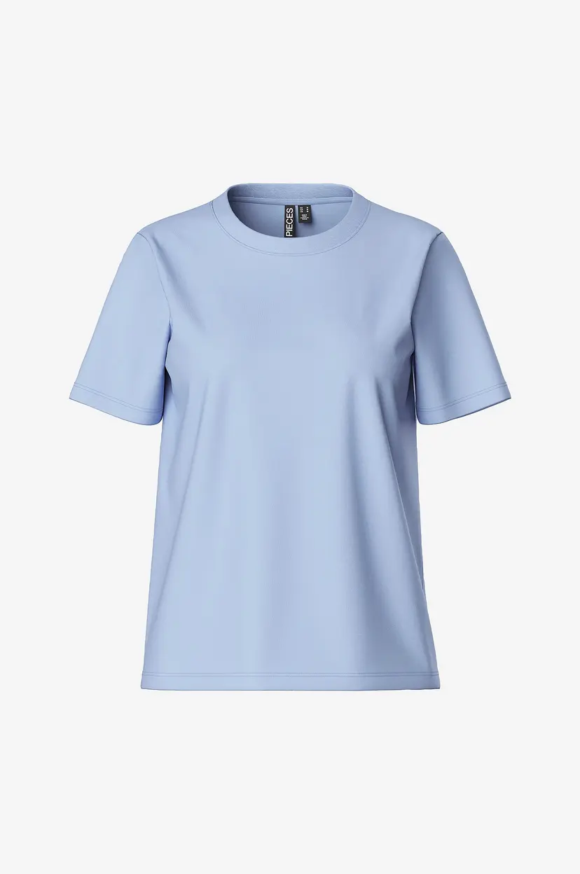 Pieces T-skjorte pcRia SS Solid Tee - Blå