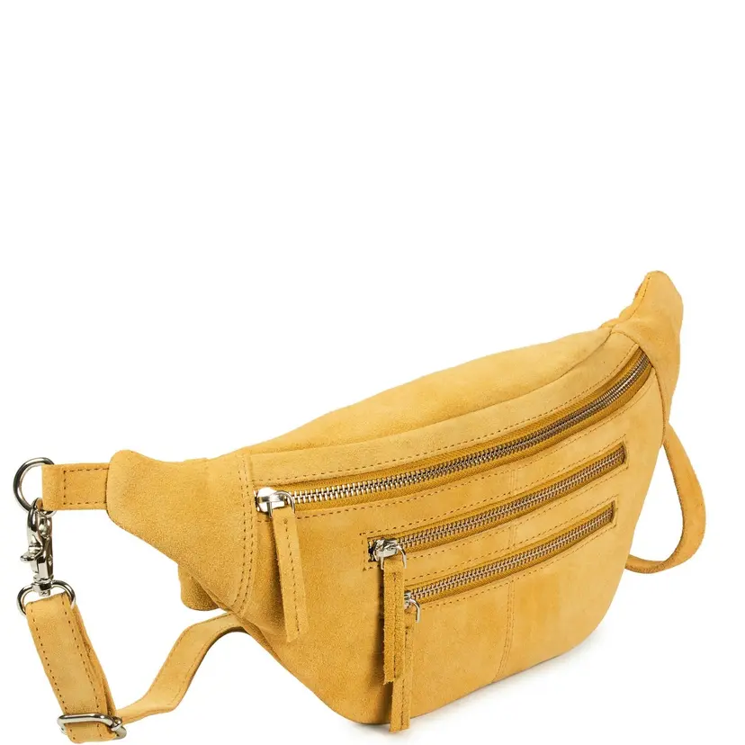Octopus Denmark Style Cinta i smuk gul. Flot kombineret bumbag / bæltetaske i smukt ruskind