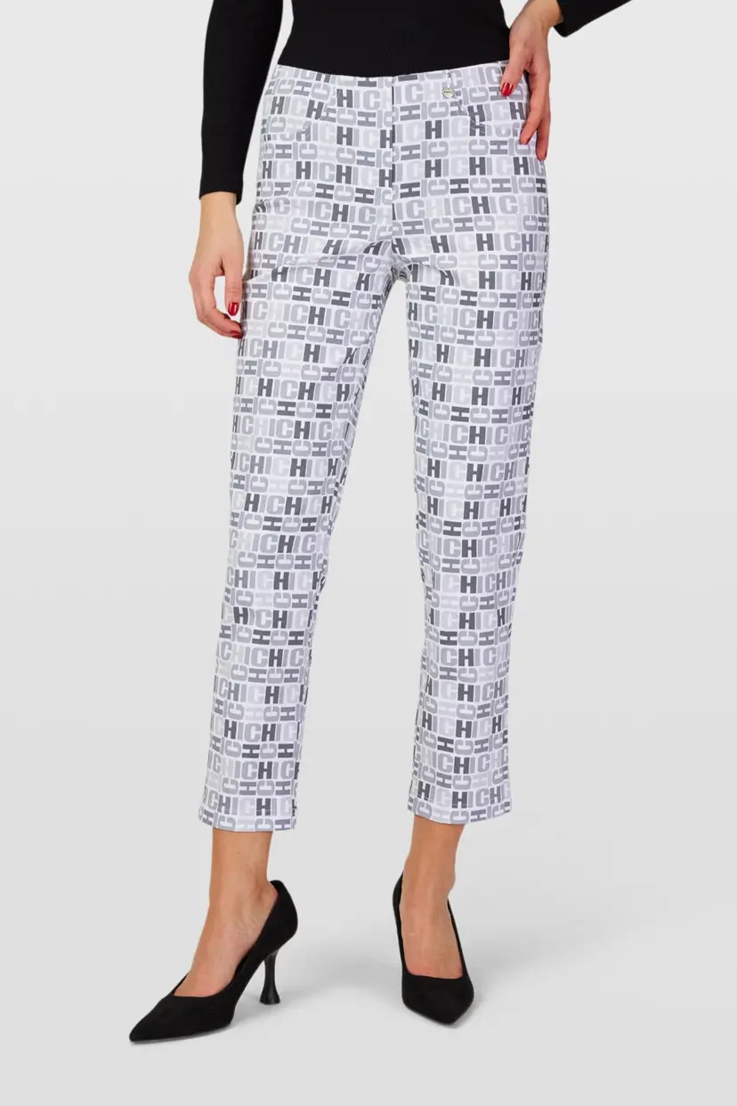 Robell ROBELL BELLA 09 TROUSERS LIGHT GREY