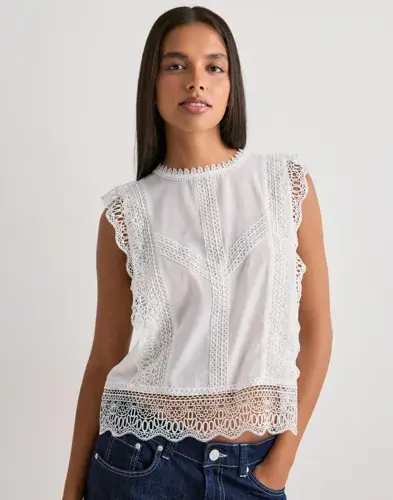 Neo Noir Neo Noir - Hvit - Samia Lace Top