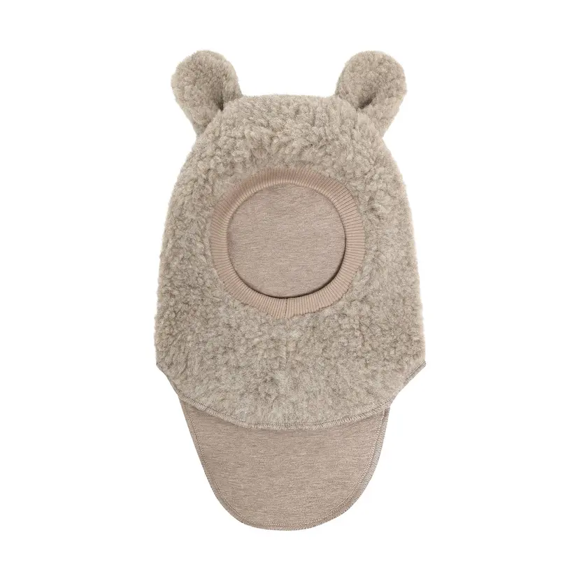 Huttelihut Huttelihut - Balaclava Ull Teddy Kaninører Camel Melange