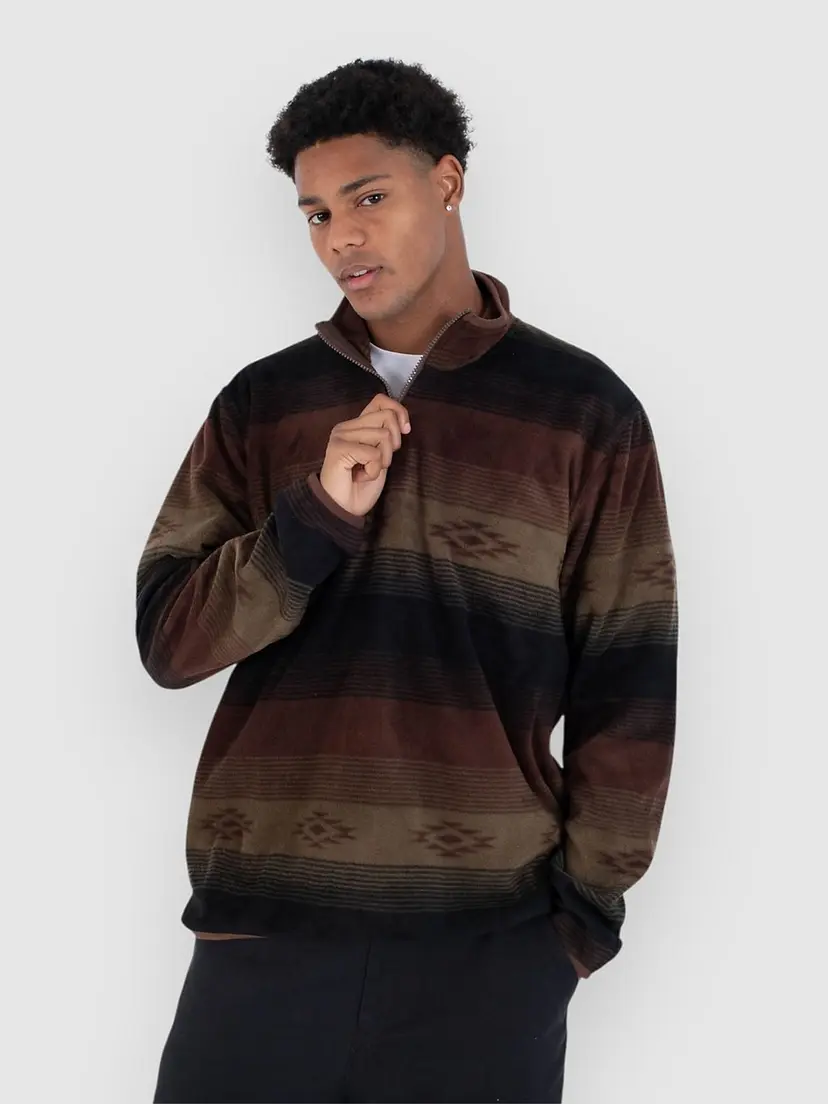 Hurley Hurley Mesa Windchill 1/4 Half-Zip Genser brun