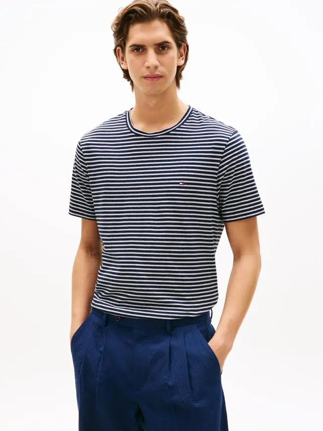 Tommy Hilfiger ESS SEASONAL REG FIT STRIPE TEE