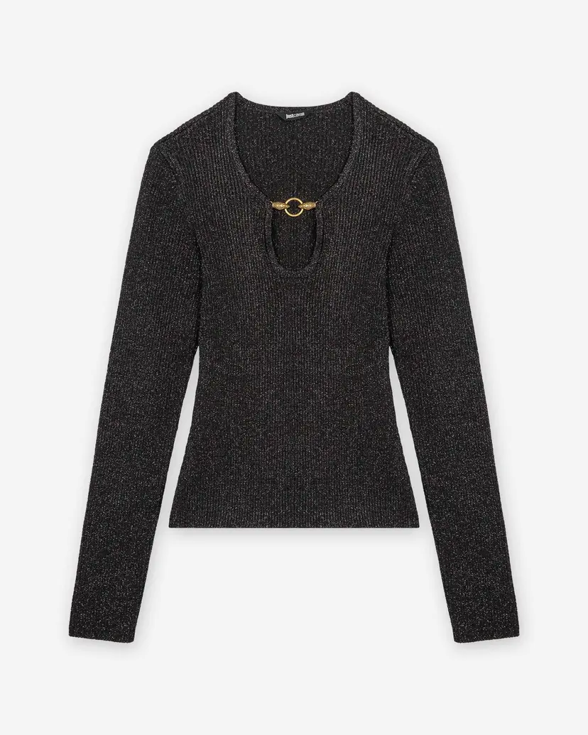 Just Cavalli Just Cavalli 79PAFM10 Black Sweatshirt