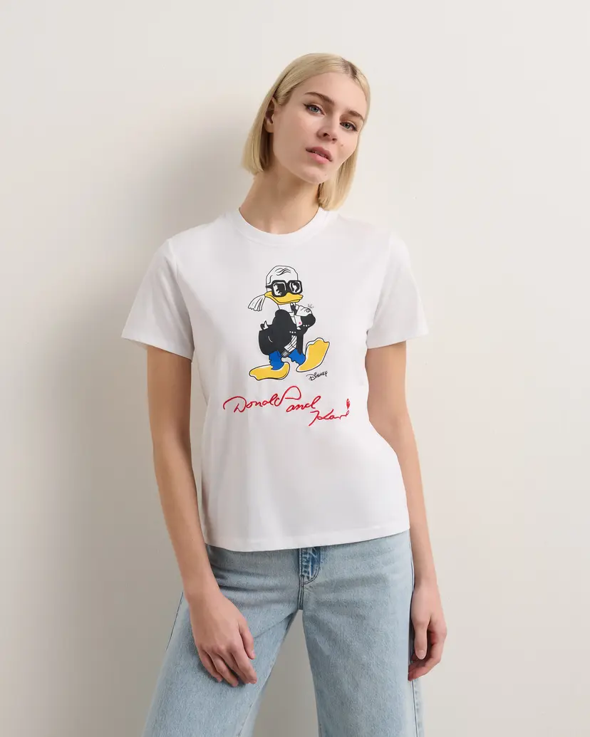 Karl Lagerfeld Karl Lagerfeld KL X Disney Regular White T-shirt