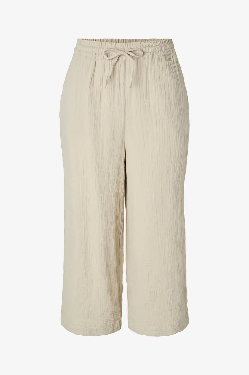 Pieces Bukser pcSastina HW Culotte Pants Wvn Msa - Beige