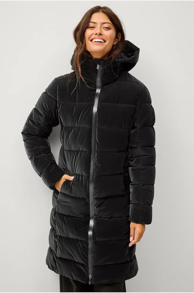 Áhkká Parka Gold Soft Touch PU Parka - Svart