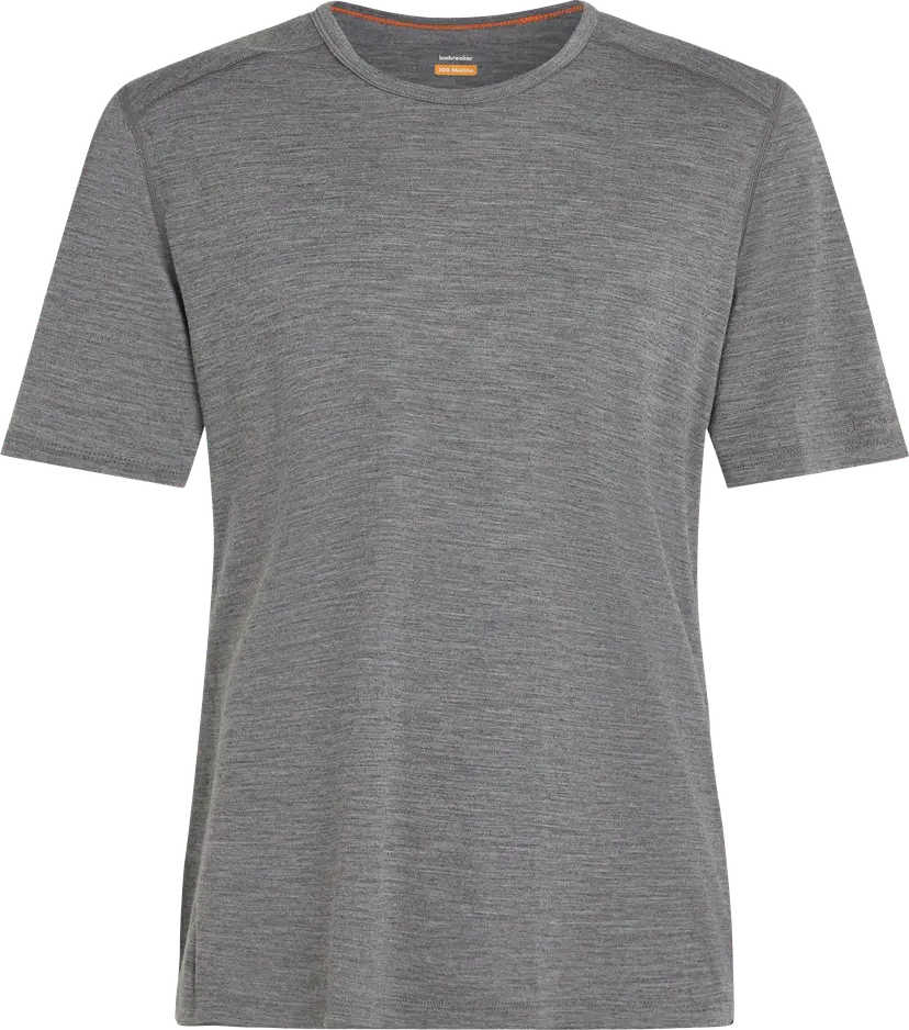 Icebreaker Icebreaker Men's 200 Oasis Short Sleeve Crewe Gritstone Heather