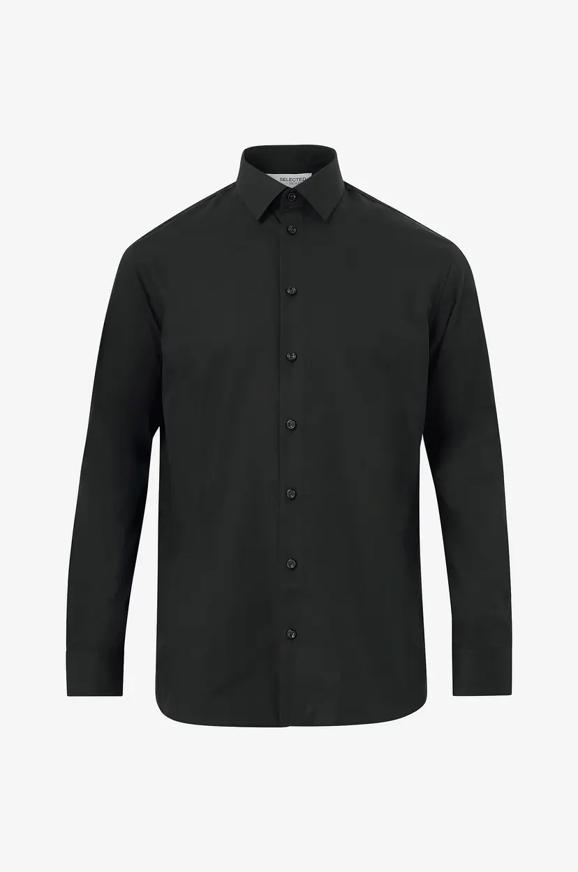 Selected Men Skjorte slhRegethan Shirt LS Classic - Svart