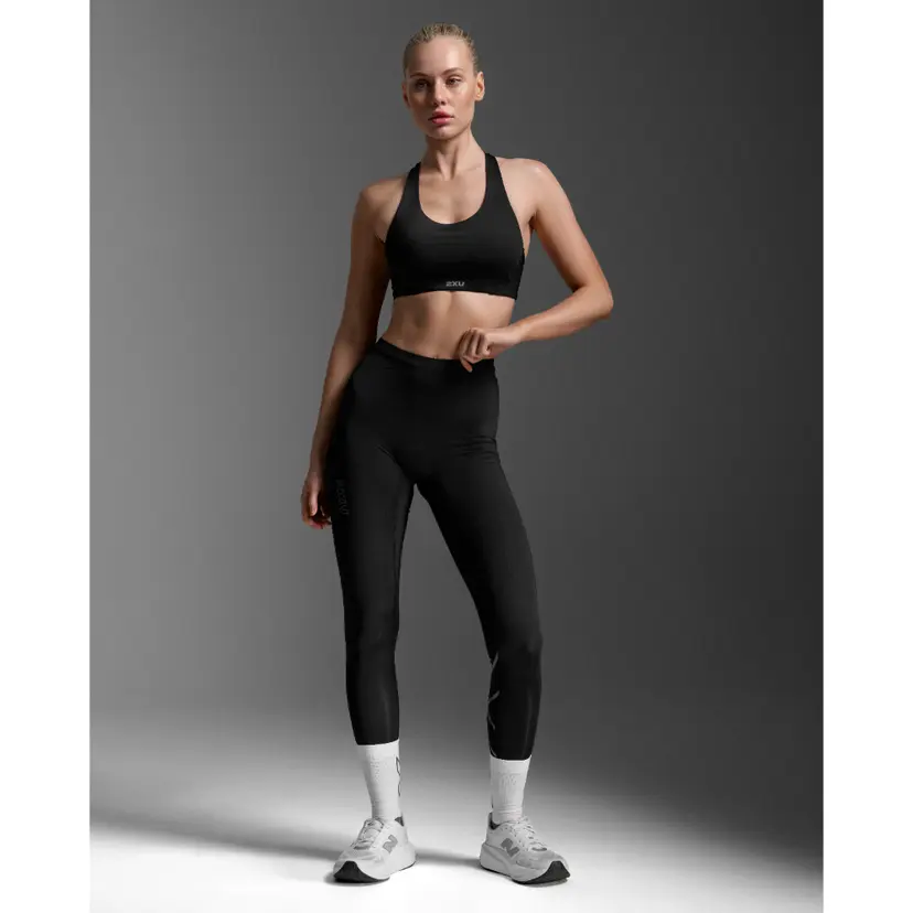 2XU 2XU Light Speed React Hi-Rise Compression Tights Black/ Black Reflective