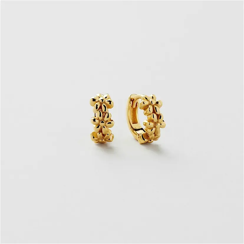 Safira Daisy Flowers Hoops