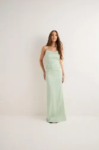 Nelly Nelly - Grønn - Fancy Satin Dress