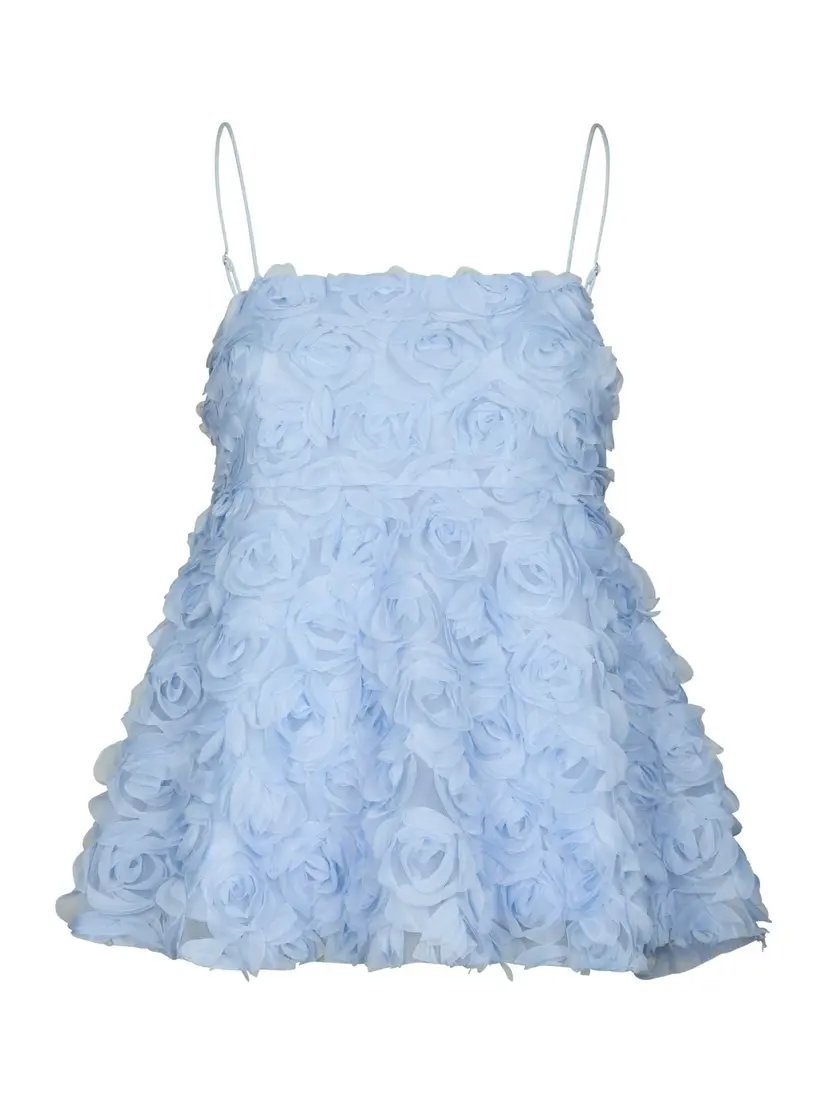 Neo Noir Kenli Flower Top