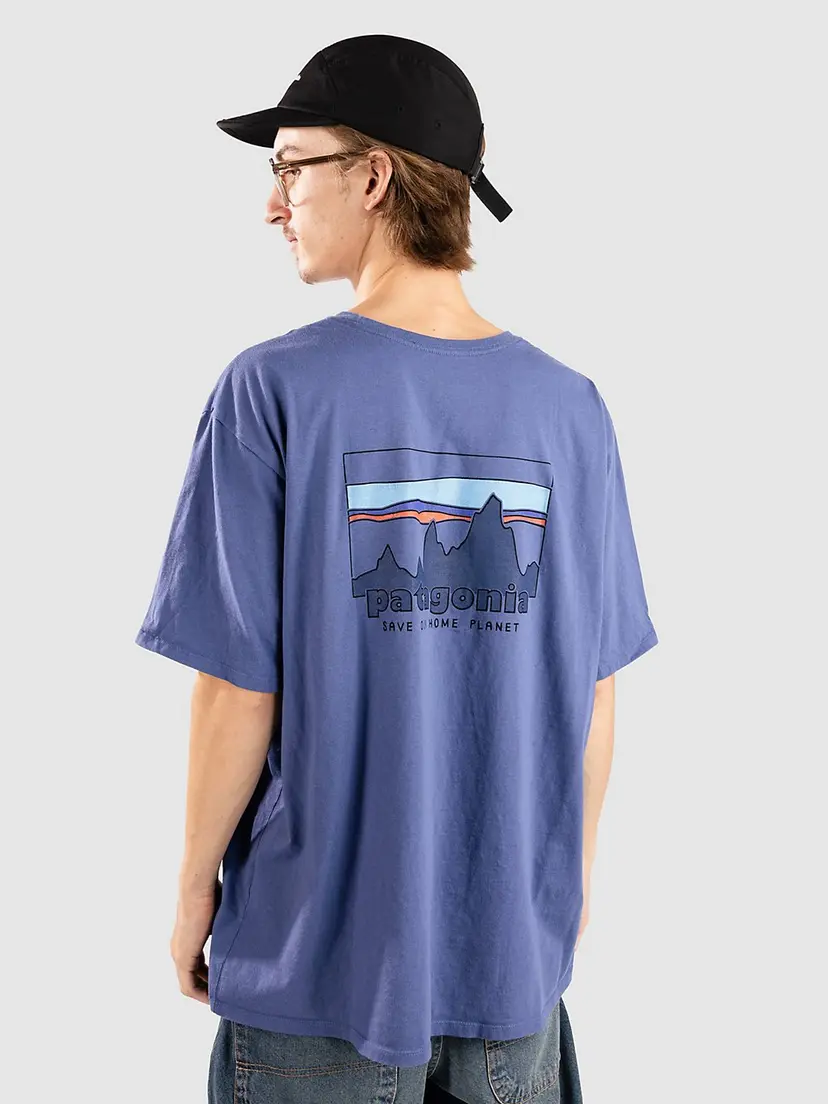 Patagonia Patagonia 73 Skyline Organic T-skjorte blå