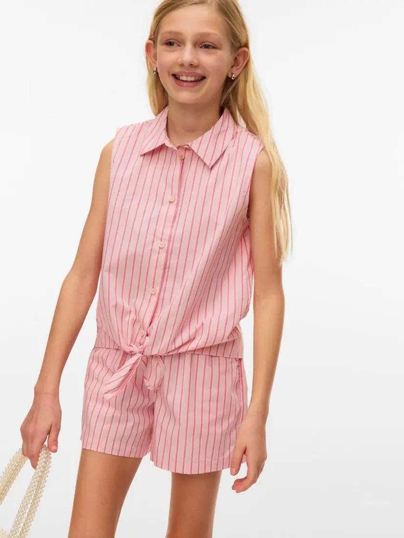 Vero Moda Girl Vero Moda Girl Friba Skjorte Regular Fit Pink-A-Boo Coral Paradise (152 / 12 år)