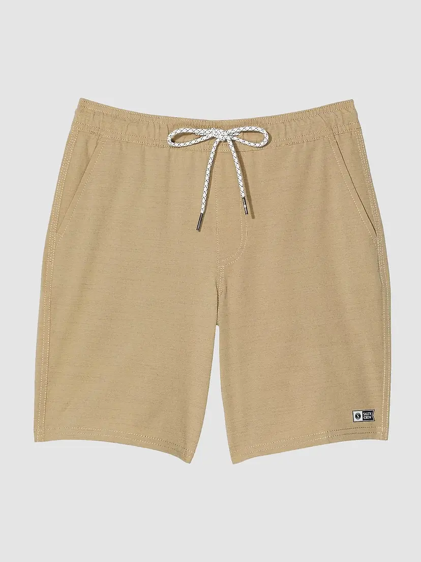 Salty Crew Salty Crew Drifter 2 Hybrid Elastic Kids Shorts brun