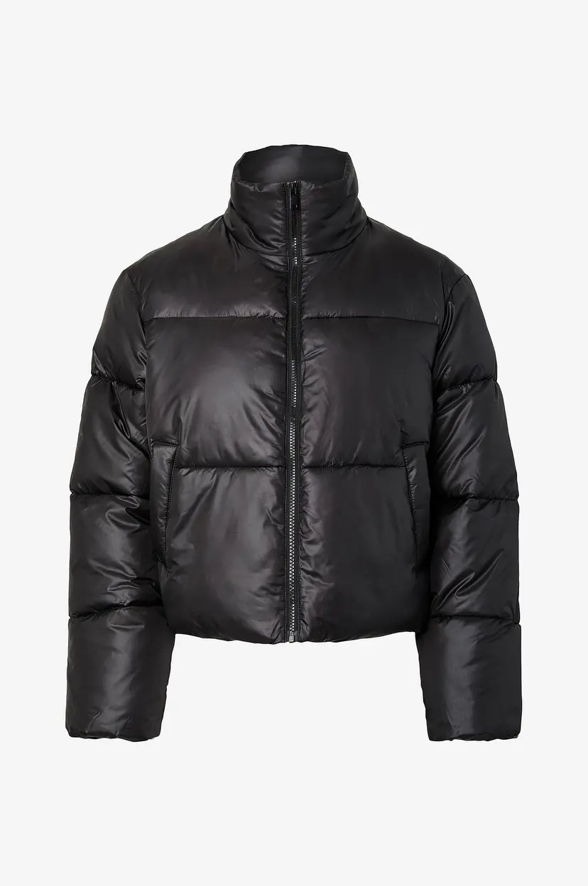 Pieces Pufferjakke Pcamilia Short Puffer - Svart