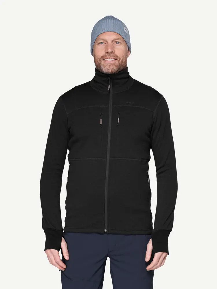 Devold Devold - Egga Grid Merino Jakke Herre - Large - Svart