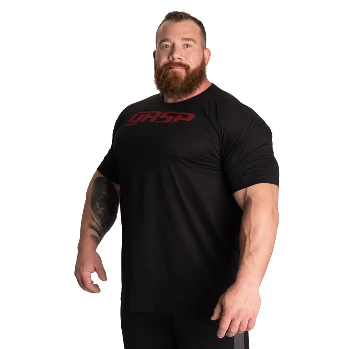 GASP Legacy Gym T-skjorte Svart Rød