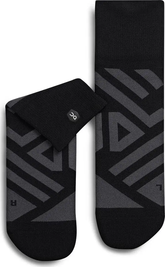 On On Women's Performance High Sock Black/Shadow