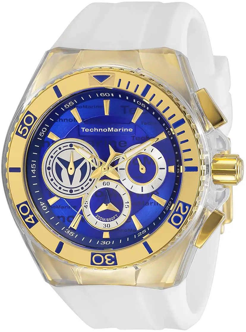 Technomarine Technomarine Herreklokke TM-118127 Blå/Gummi Ø46.65 mm